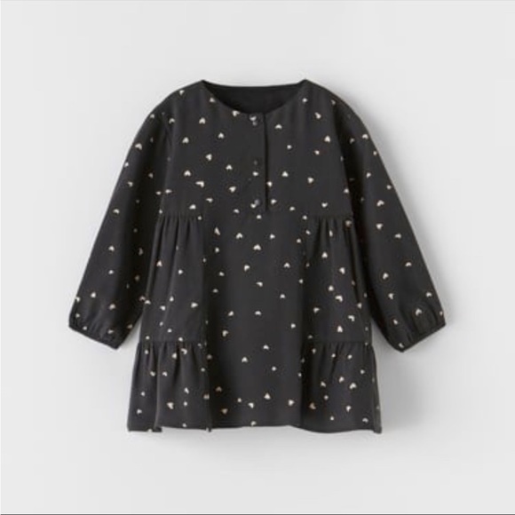 Zara Other - Zara Toddler Long Sleeve Heart Print Dress